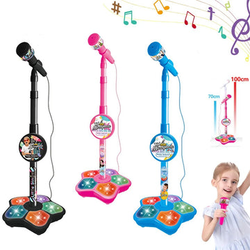 Microphone with Stand Karaoke Toy