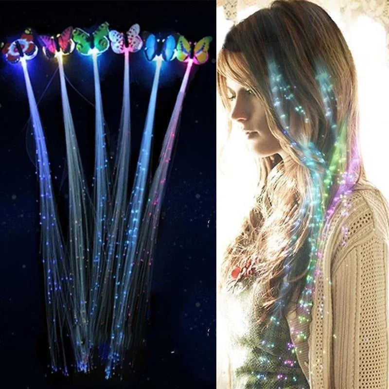 Glowing Flashing Hair Braid