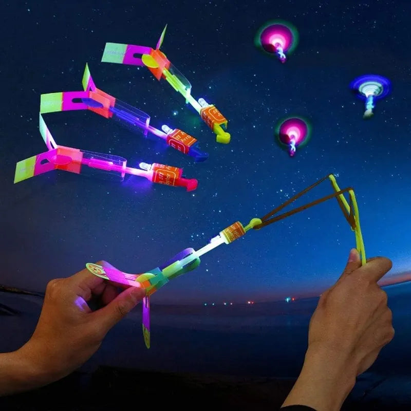 Arrow Rocket Helicopter Flying Toy LED